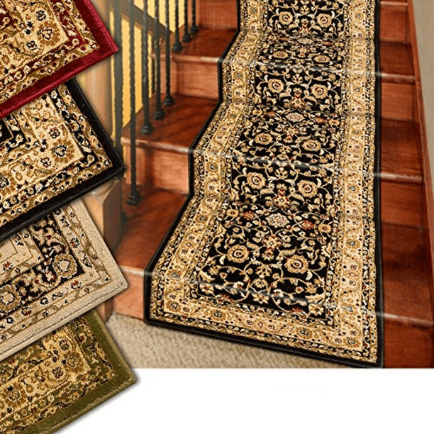 Flooring Carpets Dolls House Miniatures Olive Green Edged Stair Carpet